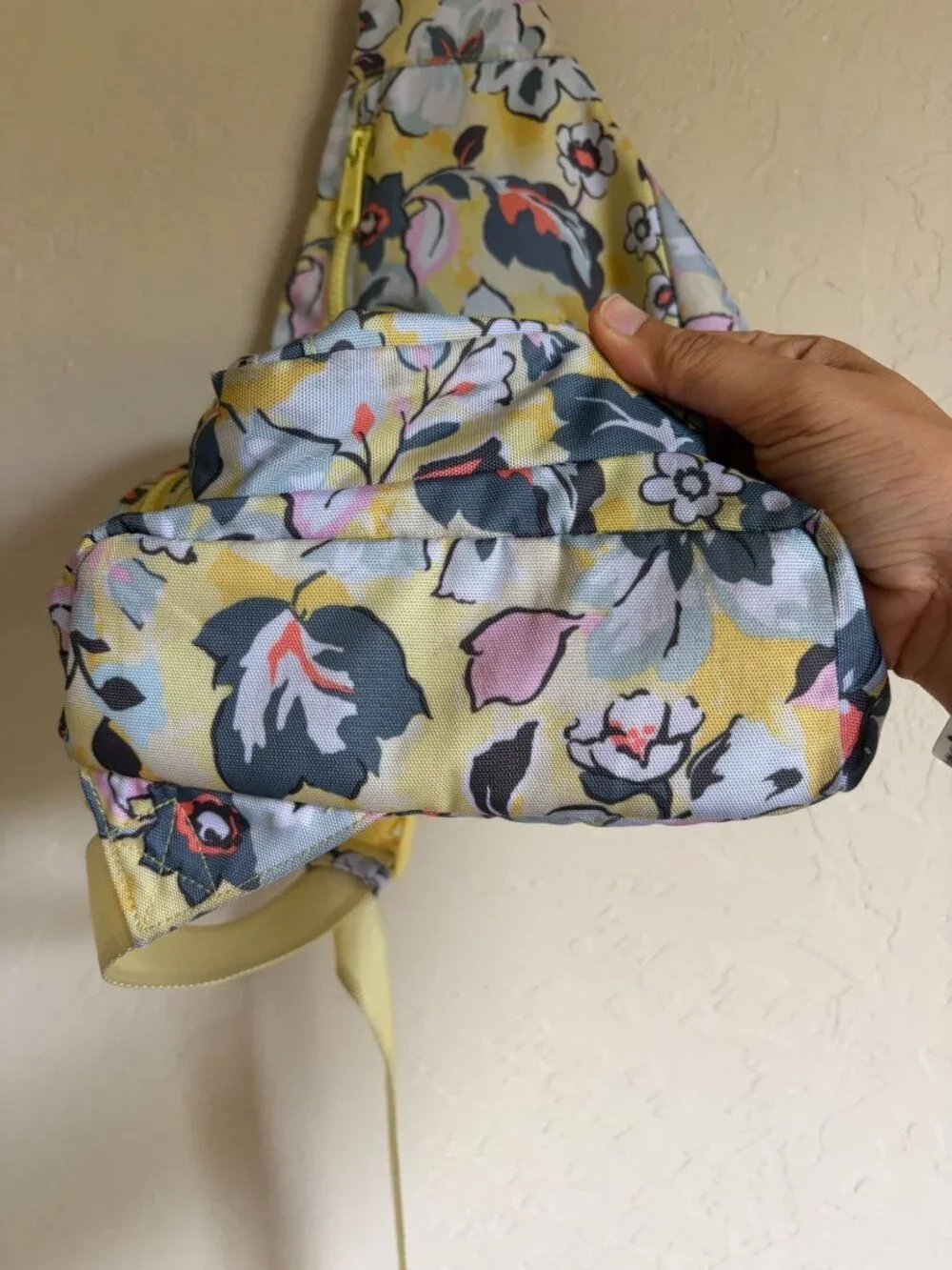 Vera Bradley Reactive Sling Sunny Garden Yellow Floral Backpack